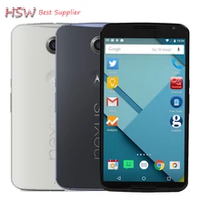 Оригинальный Разблокирована Motorola Nexus 6 XT1103 XT1100 Мобильного Телефона 5.96 “сенсорный Экран 3 ГБ RAM 32 ГБ ROM 4 Г GPS WIFI Nexus 6 сотовый телефон