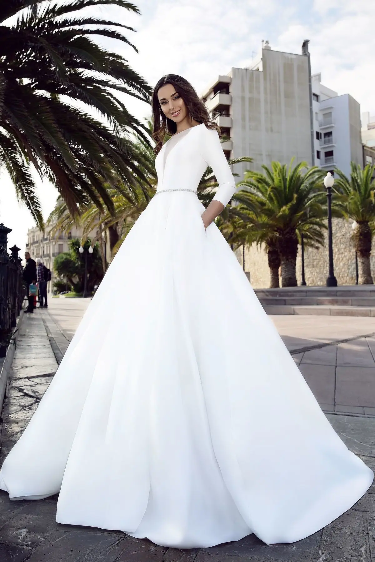 2018 Wedding Dresses with Pockets