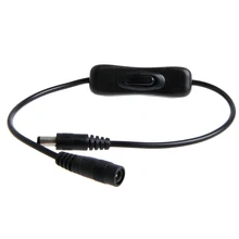 Dc em linha interruptor de alimentação ligar/desligar 2.1mm/5.5mm cabo jack para arduino plug 12v laca