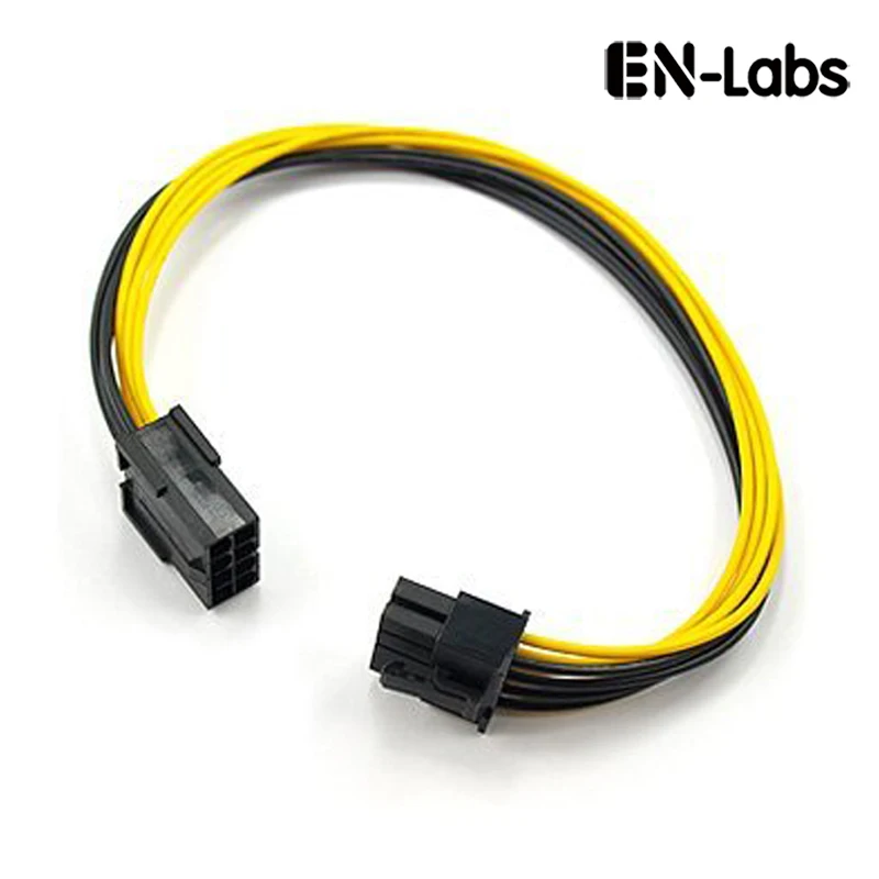 8 дюймовый Molex контактный PCI Express к Pcie (6 + 2) Компьютерная материнская плата