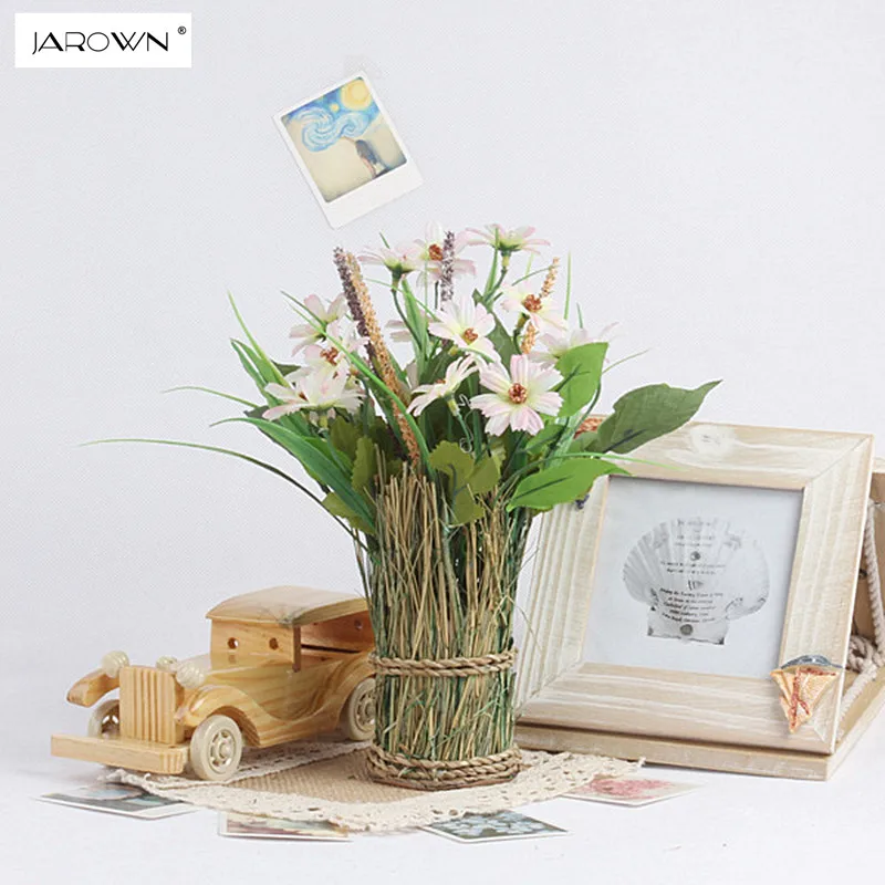 JAROWN Artificial Daisy Set Flower Fake Artificial Plants Table Arrange