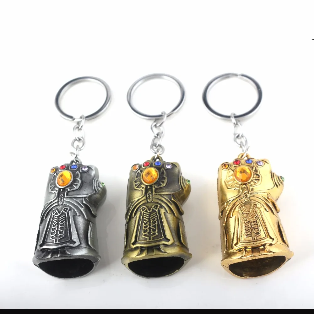 

Fashion movie Thanos Figure keychain Avengers 3 Infinity War Key chain Charm jewelry metal Accessories Keyring