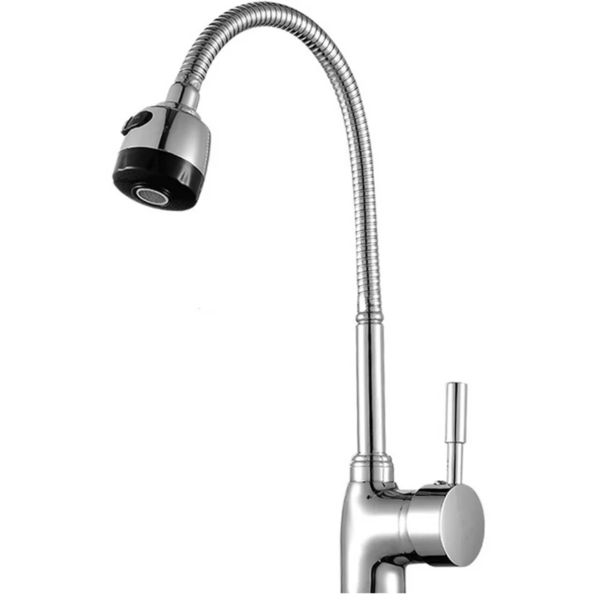 Free Shipping Solid Brass Kitchen Mixer taps hot and cold Kitchen Tap