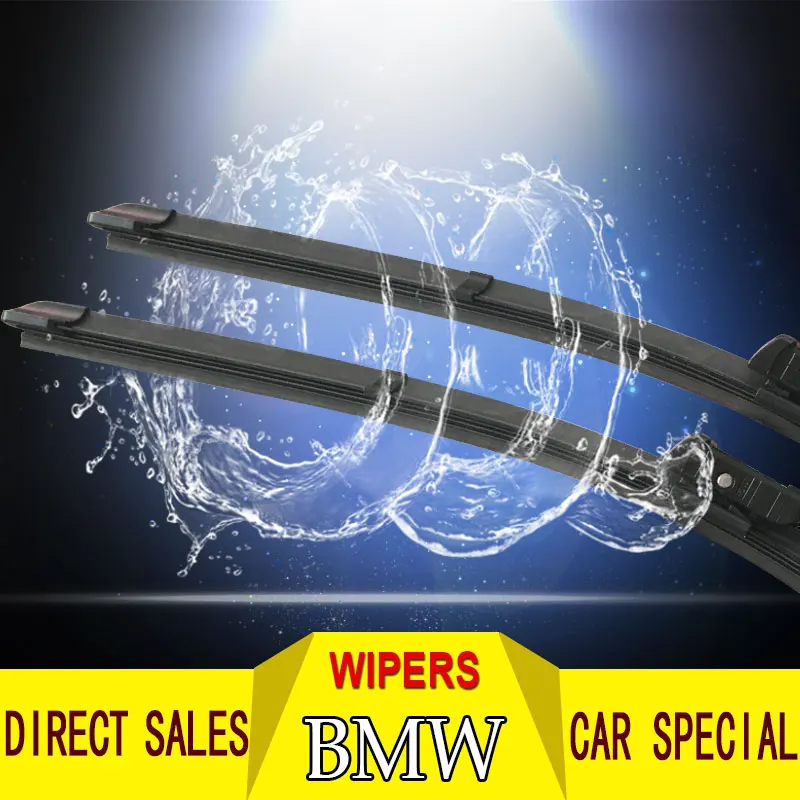 

Wipers Blade For BMW Series 5 x1 3 Car windshield rubber wiper blade Boneless original quiet durable Soft Frameless Steel Rubber