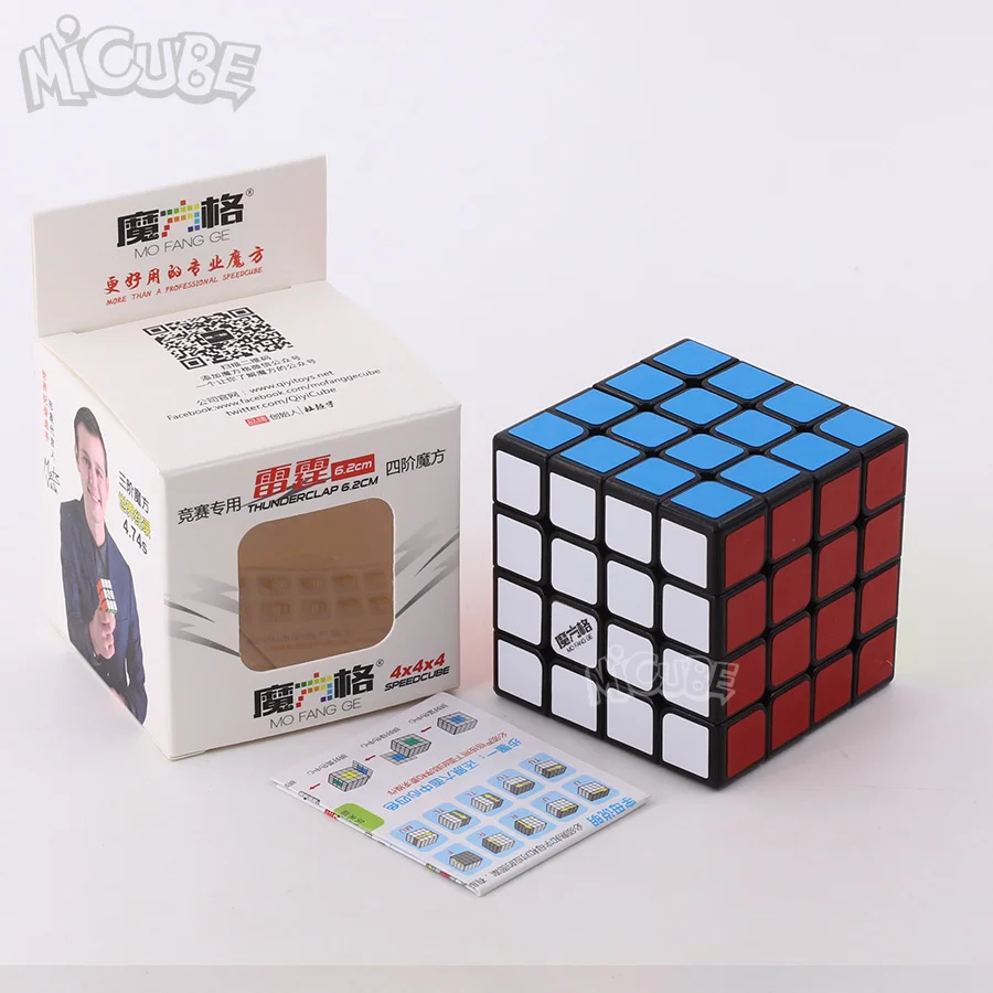 Qiyi Mofangge Thunderclap 4x4x4 магический куб скоростная головоломка мини 62 60 мм 4x4 соревнования Кубики Игрушки WCA чемпионш stickerless - Цвет: 62mm-Black