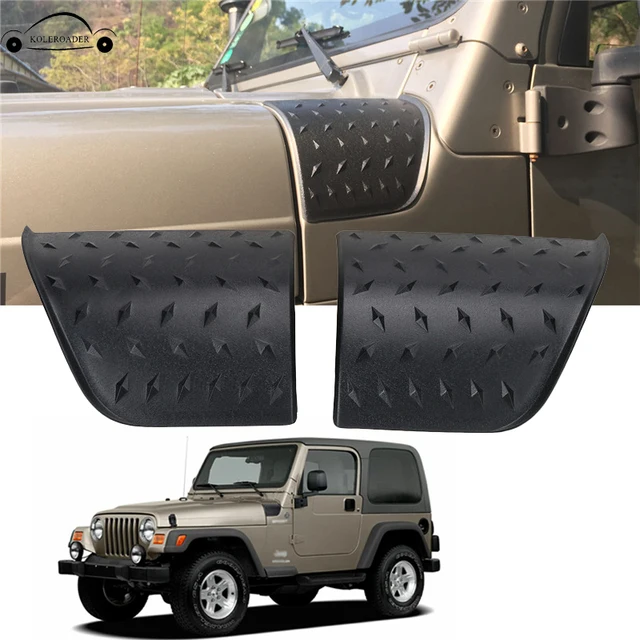 For 1997 2006 Jeep Wrangler TJ Cowl Body Armor Cover Stickers ABS