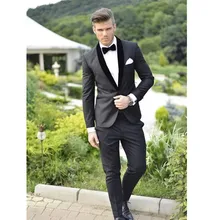 Новые мужские костюмы,(куртка+ брюки) мужские показать тонкие костюмы плюс размер мужские s Пользовательские Свадебные костюмы с брюками Бизнес Мужская официальная одежда