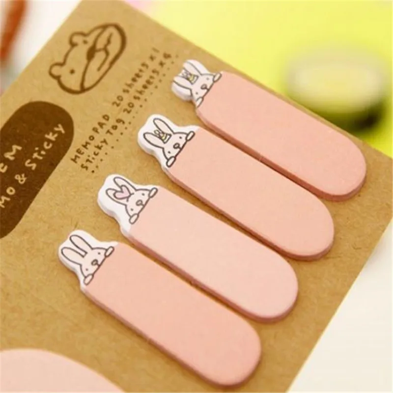 1 шт. Kawaii Канцелярские блокноты закладки креативные милые Липкие заметки