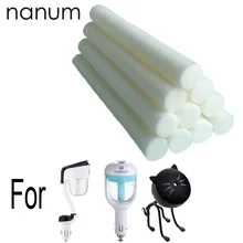 Nanum Автомобильный увлажнитель воздуха, сменный фитиль, зарядное устройство, освежители воздуха, увлажнители воздуха, распылитель для ароматерапии, диффузор эфирного масла, губка