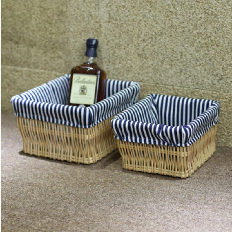Decorative wicker baskets Small & large wicker storage baskets for snacks remote sundries