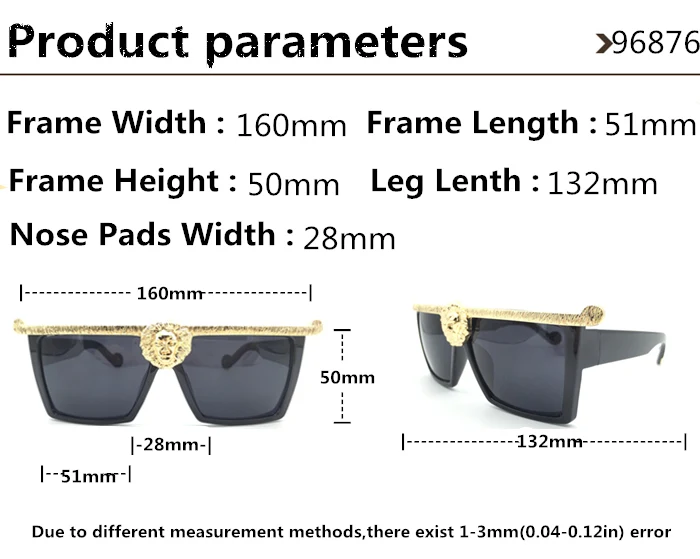 Новые модные солнцезащитные очки для мужчин и женщин брендовые Золотые 3D Лев дизайнерские солнцезащитные очки Oculos для женщин винтажные Oculos женские мужские очки