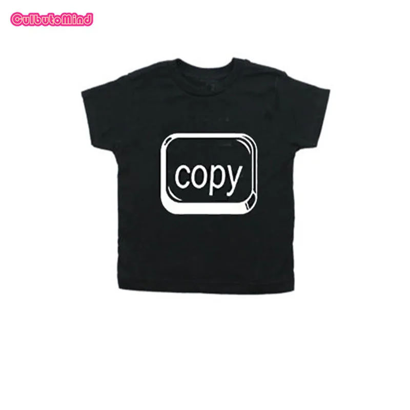 Twin T-shirtsiam она копия двойной комплект с футболкой для маленьких Tee2T3T 4TT-Shirt для девочек и мальчиков, унисекс, комплект-двойка на день рождения брата и сестры - Цвет: copy2tshirt