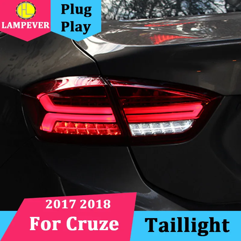 Lampever для хвостовой части автомобиля светильник чехол Chevrolet Cruze седан 2017 2018 хвост s