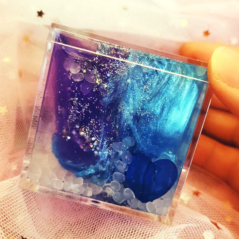 

110G/120ML New Pattern Immortal Gas Box Clay Beads Light Mermaid Woman Crystal Mud Slime Poke color Toys Plasticine