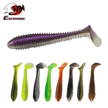 Esfishing Shad Swimbait вибро жир 65 мм 100 мм 3 г 10 г рыболовная Мягкая приманка для морской рыбалки Leurre Souple бас рыбалка форель