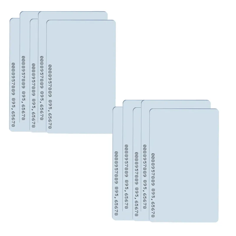 RFrfid карта для контроля доступа TK4100 EM4100 rfid 125 кГц белая 10 шт. кГц|Карты доступа| |