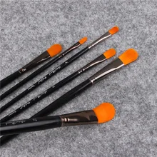 6 шт. различных Размеры Книги по искусству ist тонкой нейлоновой масло для волос Краски Кисточки Акриловые краски акварель Кисточки гуашь Кисточки Краски ing товары для рукоделия