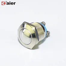 20 шт. 19 мм 2PIN кнопочный переключатель выключения-(ВКЛ) Мгновенный Fuction 3A 250VAC 6A 125VAC SPST однополюсные переключатели T85 SPST