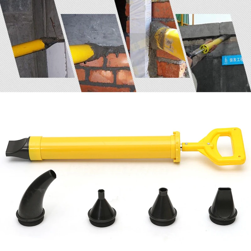 

Manual Caulking Gun Patio Paving Grout Brick Mortar Pointing Applicator Tools For Cement lime Sprayer with 5Pcs Nozzles