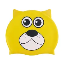 Детская силиконовая шапочка для плавания, шапочка для плавания, милая Водонепроницаемая Резиновая шапочка с героями мультфильма для мальчиков и девочек