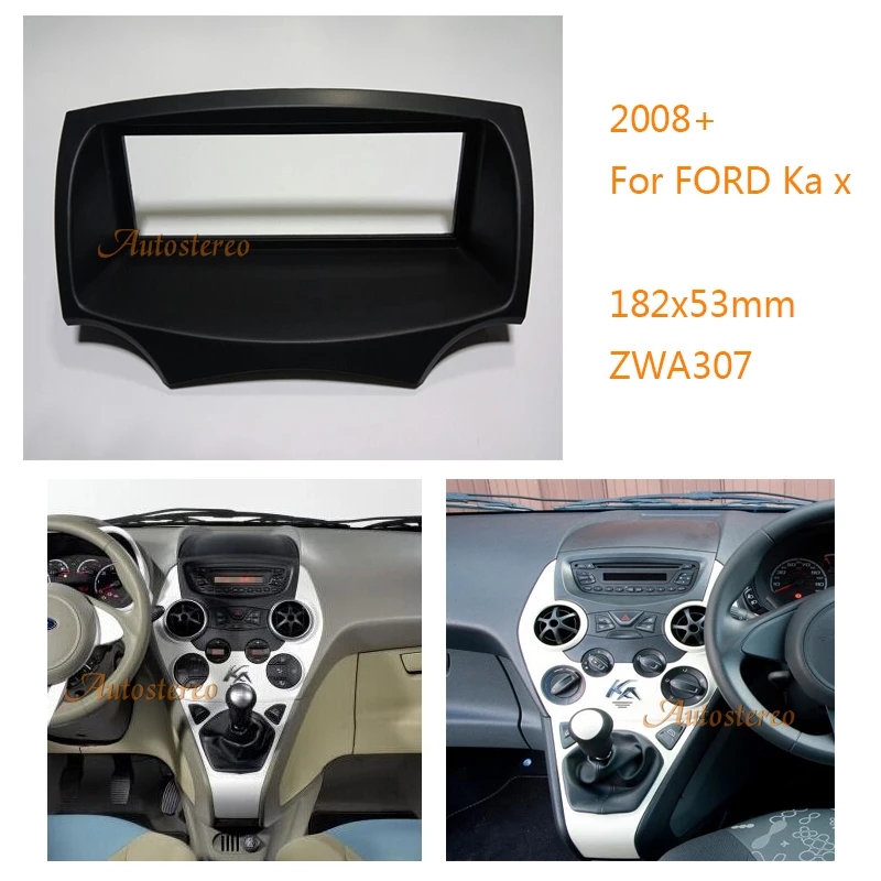 

ZWNAV 11-307 Car Stereo Radio Fitting Kit Fascia Panel for FORD Ka 2008+