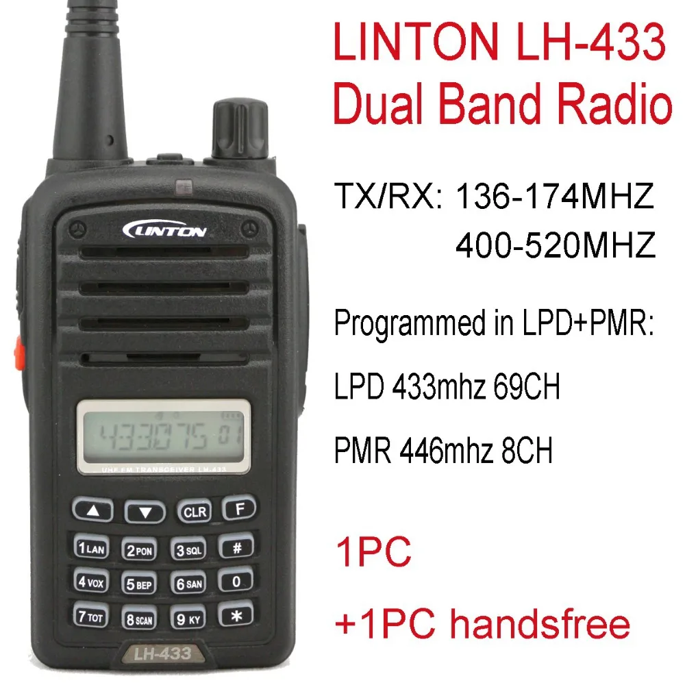 Linton LH 433 portable UHF radio LPD PMR radio station handheld two way