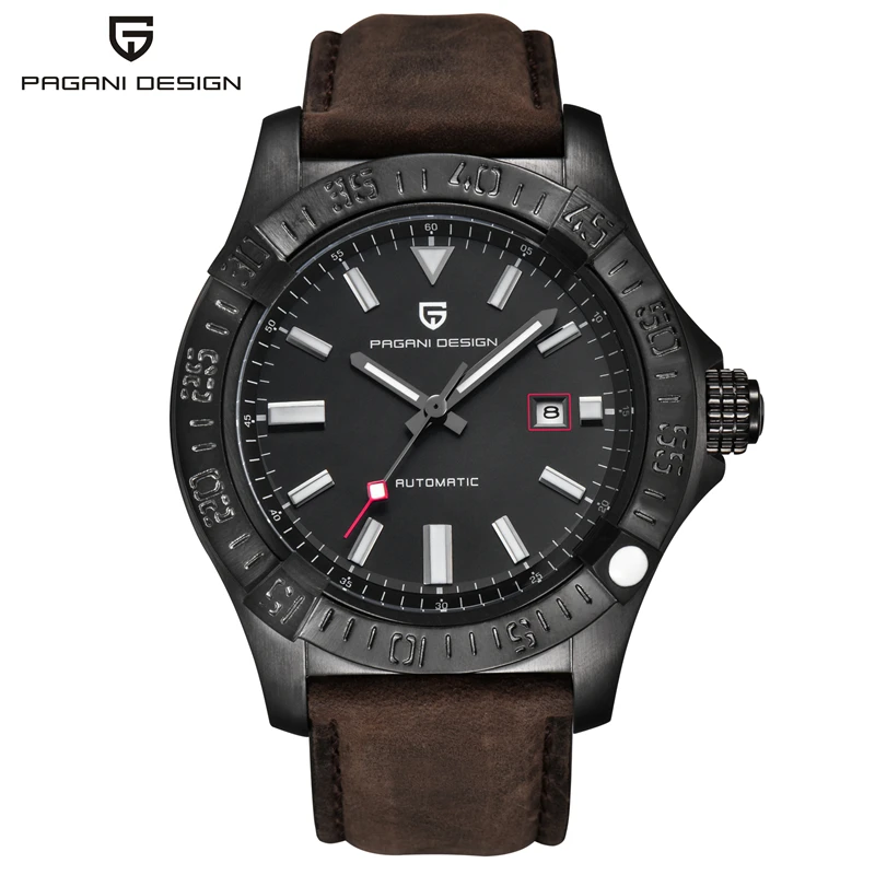 

Relogio Masculino Luxury Brand Watch Mens Waterproof Leather Military Army Mechanical Watches Clock Men Hours 2019 Reloj Hombre