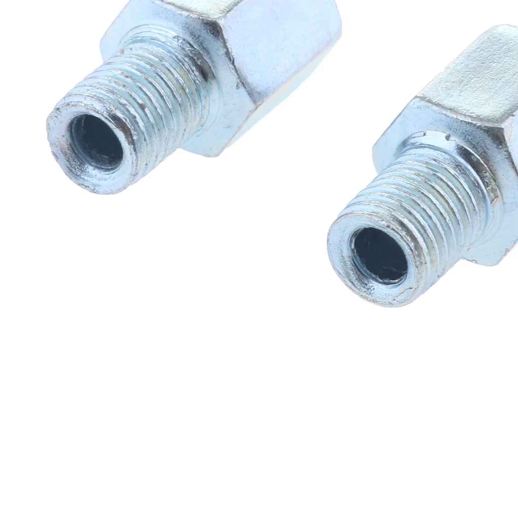 2Pcs Motorcycle Rearview Mirror Screw 10mm To 10mm Thread Adapter Conversion Bolts Motorbike Mirror Screw Bolt Auto Accessory