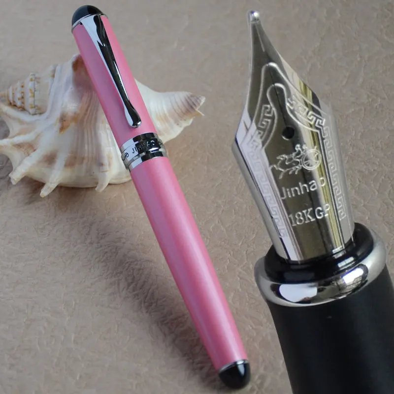 JINHAO X750 Исполнительный розовый перьевая ручка 0 7 мм Средний наконечник