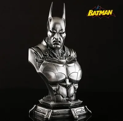 Estartek 1/3 смолы Бэтмен Агам рыцарь коллекция гаража комплект статуи - Цвет: Серебристый