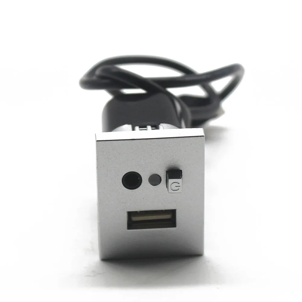 Разъем для подключения USB разъема LARBLL серебристая панель с адаптером вход Ford Focus