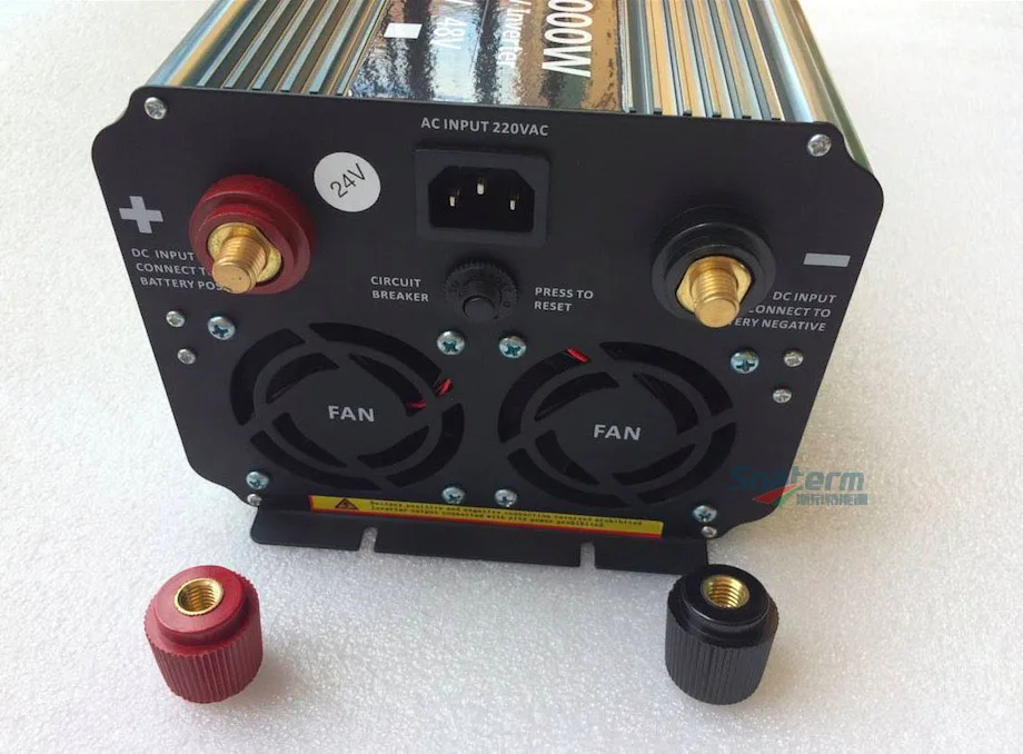Инвертор 2500W Чистая Синусоидальная волна инвертор с зарядным ЖК дисплеем 12 V/24