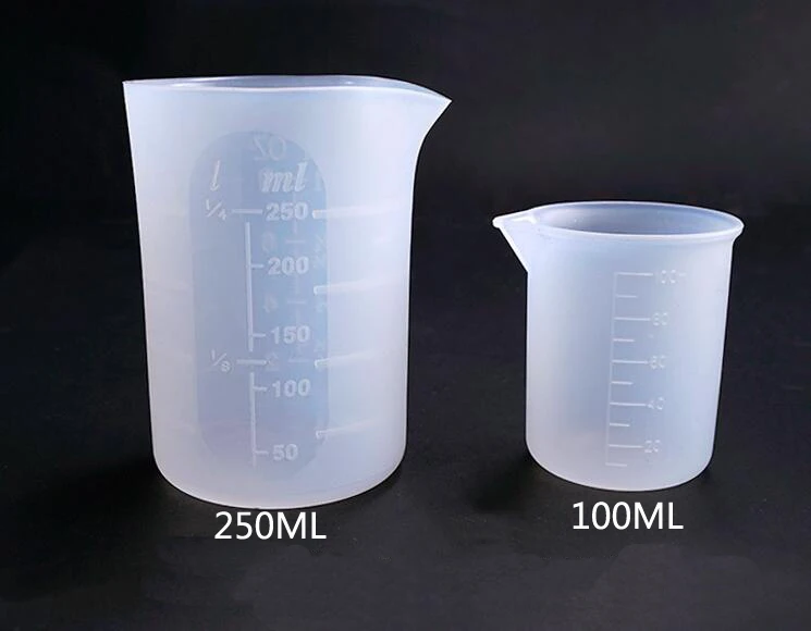 

1PCS Silicone molds measuring cup 250ML 100ML Resin Silicone Mould handmade DIY Jewelry Making tool epoxy resin cup