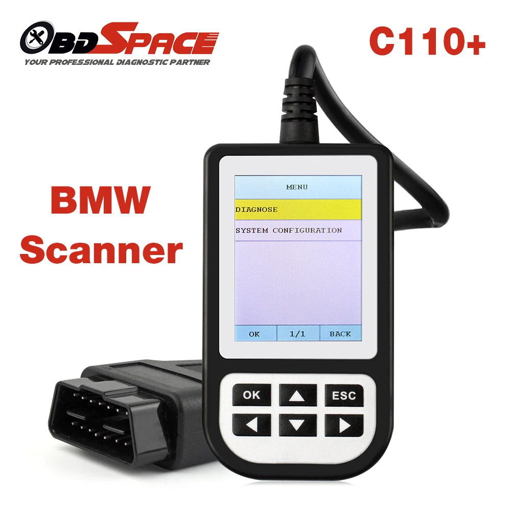 

2017 New OBD2 Diagnostic Scanner C110+ for BMW e46 Engine Handheld Code Reader for BMW e90 e39 ABS SRS Air bag Full Scan tool