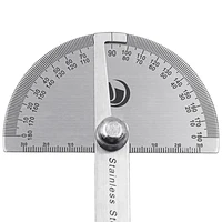 Digital Ruler Stainless Steel Round Head 180 degree Protractor Angle Finder Rotary Measuring Ruler Machinist Tool 2