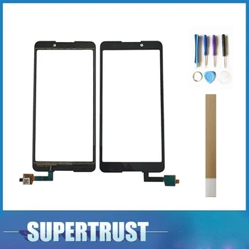 

For BQ BQ-5707G Next Music BQ 5707G BQ5707G Touch Screen Digitizer Front Glass Lens Sensor Panel Black White Gold With tape&tool