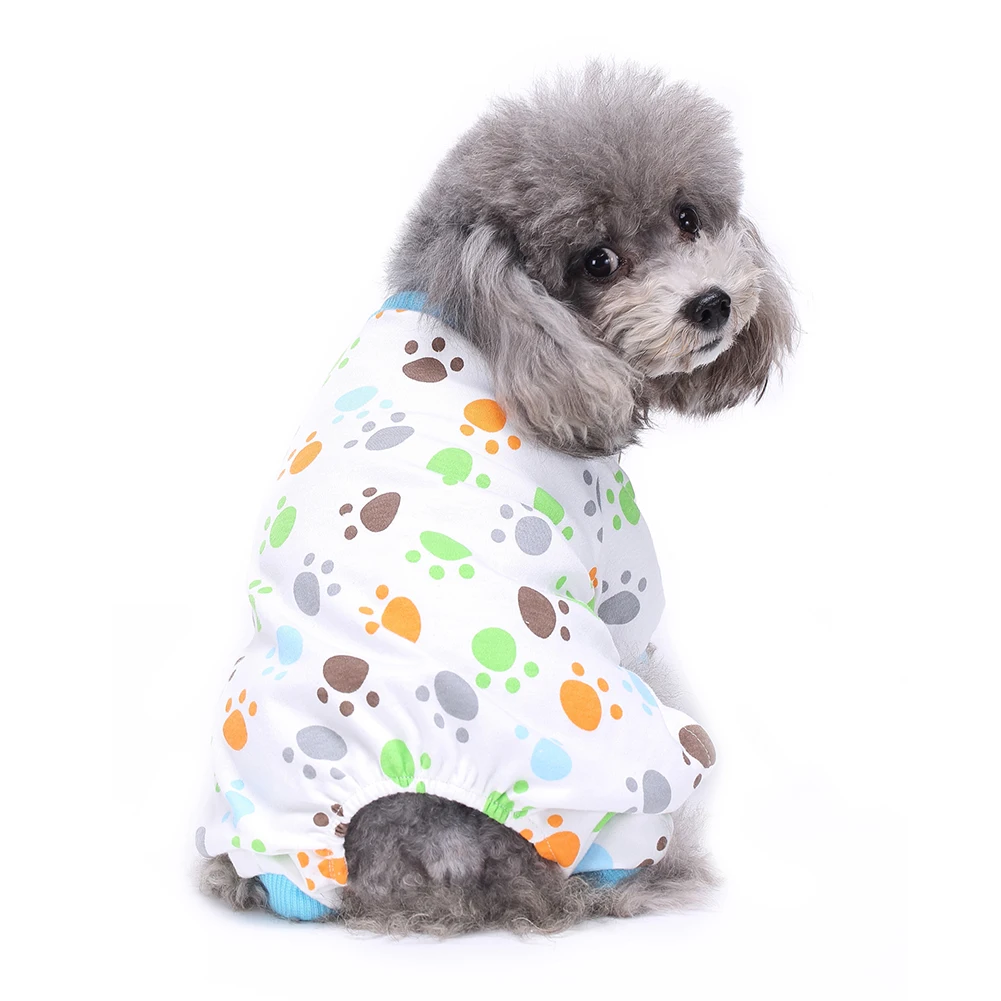 TINGHAO Adorable Dog Paws Claws Pajamas for Dog Sleepwear Cozy Soft Pet ...