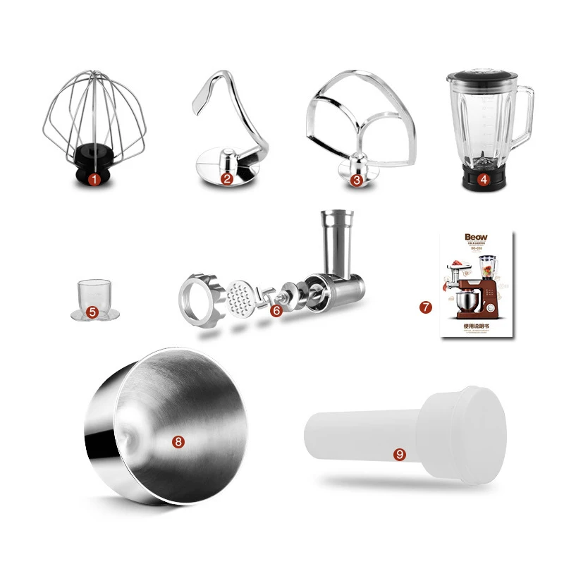 Household Multi-function Electric Food Pasta Mixer Food Cook Machine Meat Grinder Noodle Machine High Speed Kitchen Blender