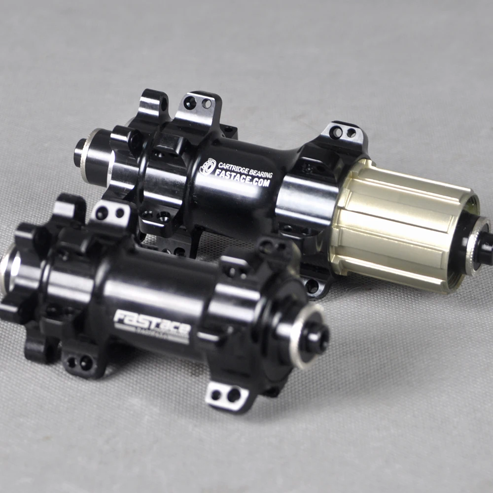 Fastace Hubs Disc Quick Mount Hub Mountain Bike Bicycle Front & Rear ... - Fastace Hubs Disc Quick Mount Hub Mountain Bike Bicycle Front Rear 24H Black 135 9mm AnD
