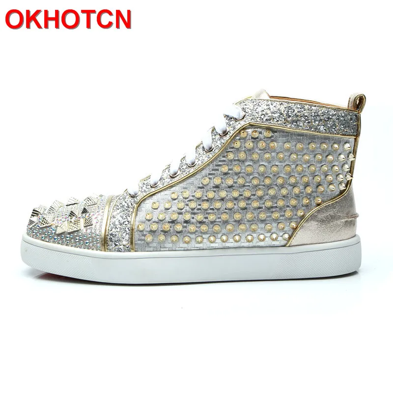 Mens rhinestone sneakers Clearance