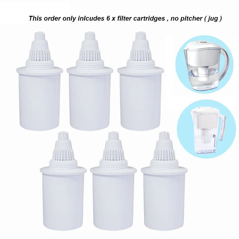 Substituição Cartuchos de Filtro para Uso Doméstico 2.5l & 3.5l Branco Alcalino Jarro Filtro Água Mineral Ionizador Jarro Peças Lote