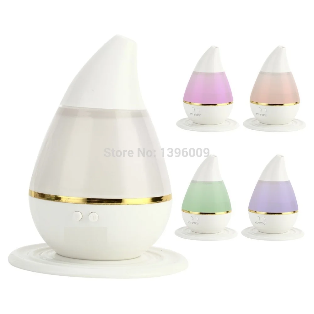 Billig 250ML USB Mini Ultra Ruhigen Tragbare luftbefeuchter Aromatherapie Ätherisches Öl Diffusor mit 3D Wirkung Glas Nacht Lichter für auto