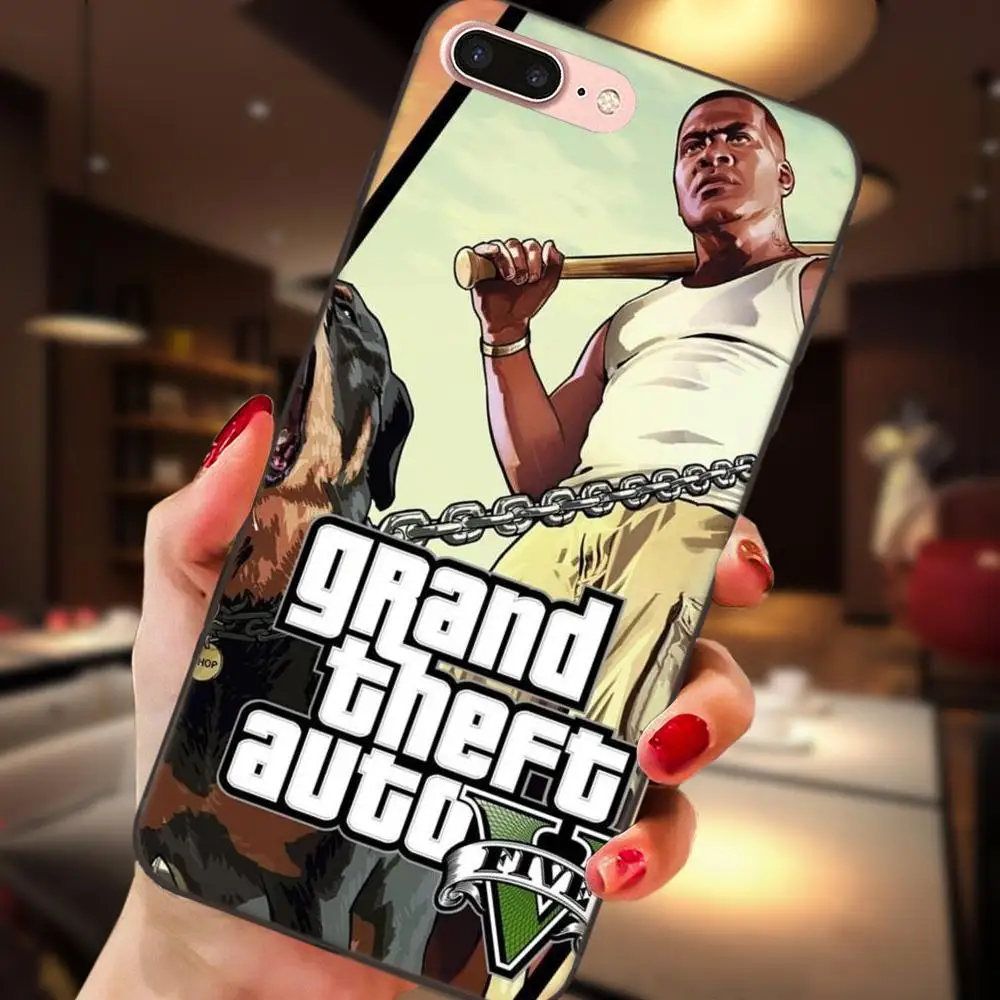 Gta Grand Theft Auto 5 пила для samsung Galaxy Note 4 8 9 S3 S4 S5 S6 S7 S8 S9 S10 Edge рlus Lite I9080 G313|Чехлы-накладки| |