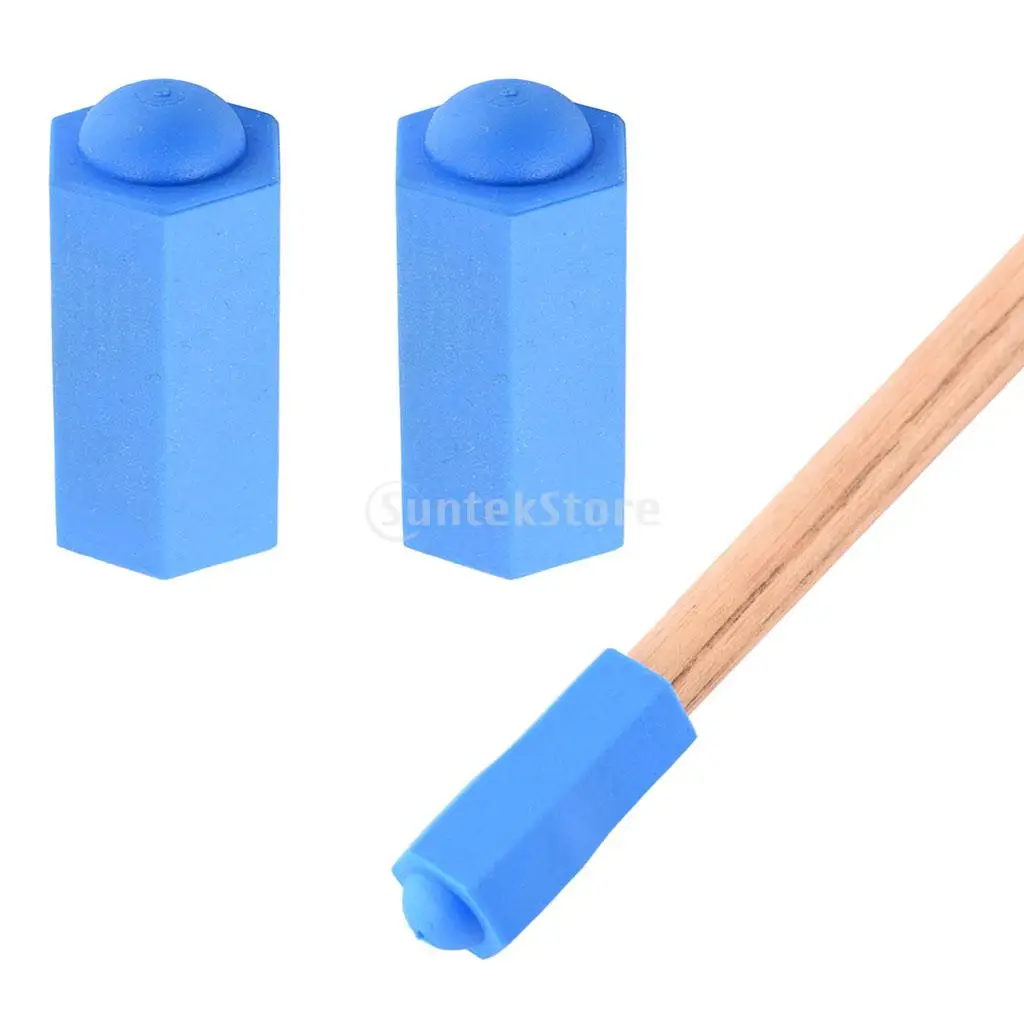 2Pcs/Pack Billiards Pool Cue Tip Head Cover Rubber Protector Case Dust Proof Cover Snooker Equipment Accessories Supplies