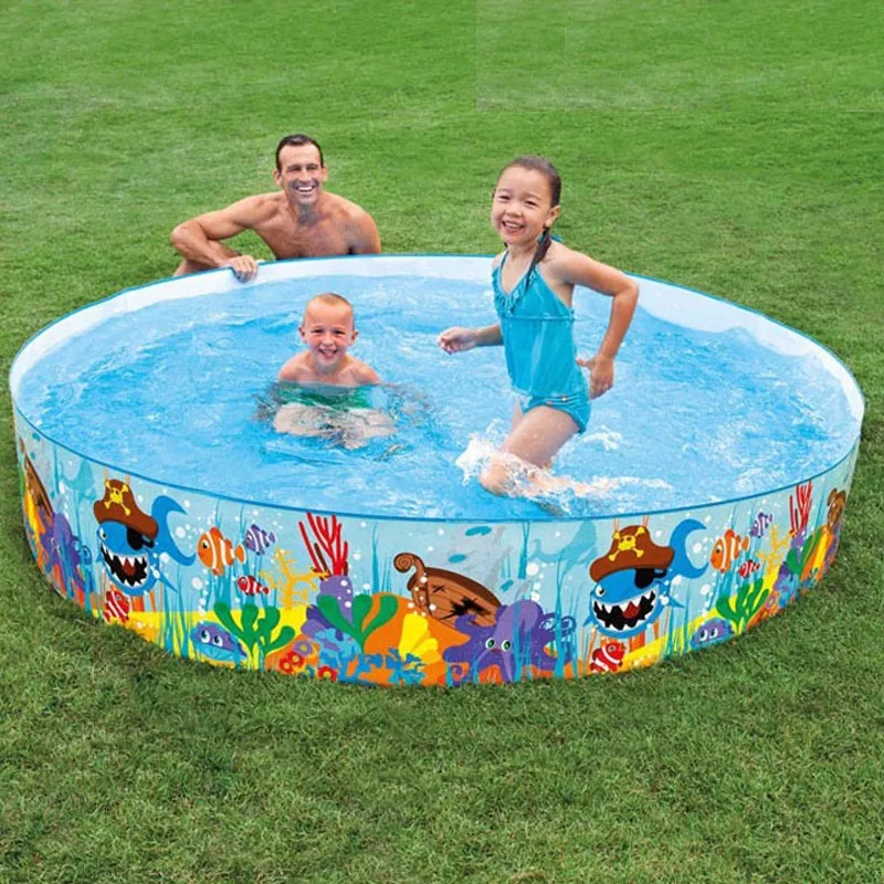 Милый каваи семья 152*25 см детский бассейн высокой безопасности плавательный круг младенческой бассейн из ПВХ для семьи