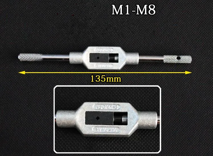 

Tap & Die Set Tap Handle Reamer Wrench Set Die Metric Thread Repair Tool M1-M8/M1-M10/M3-M12/M4-M12 Free shipping