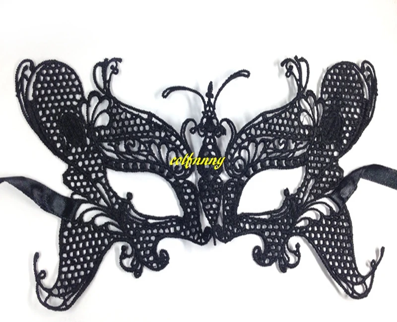 

300pcs Black Hard setting Lace Mask Cosplay Sexy Lady Masque Halloween Mask Masquerade Masks Party Fancy Dress Costume Blindfold