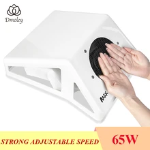Dmoley Forte Velocità Regolabile Collettore di 65W Del Chiodo Della Polvere Ventilatore di Aspirazione di Vuoto Manicure Strumento di Vuoto Cleaner Strumento di Attrezzature di Unghie Artistiche