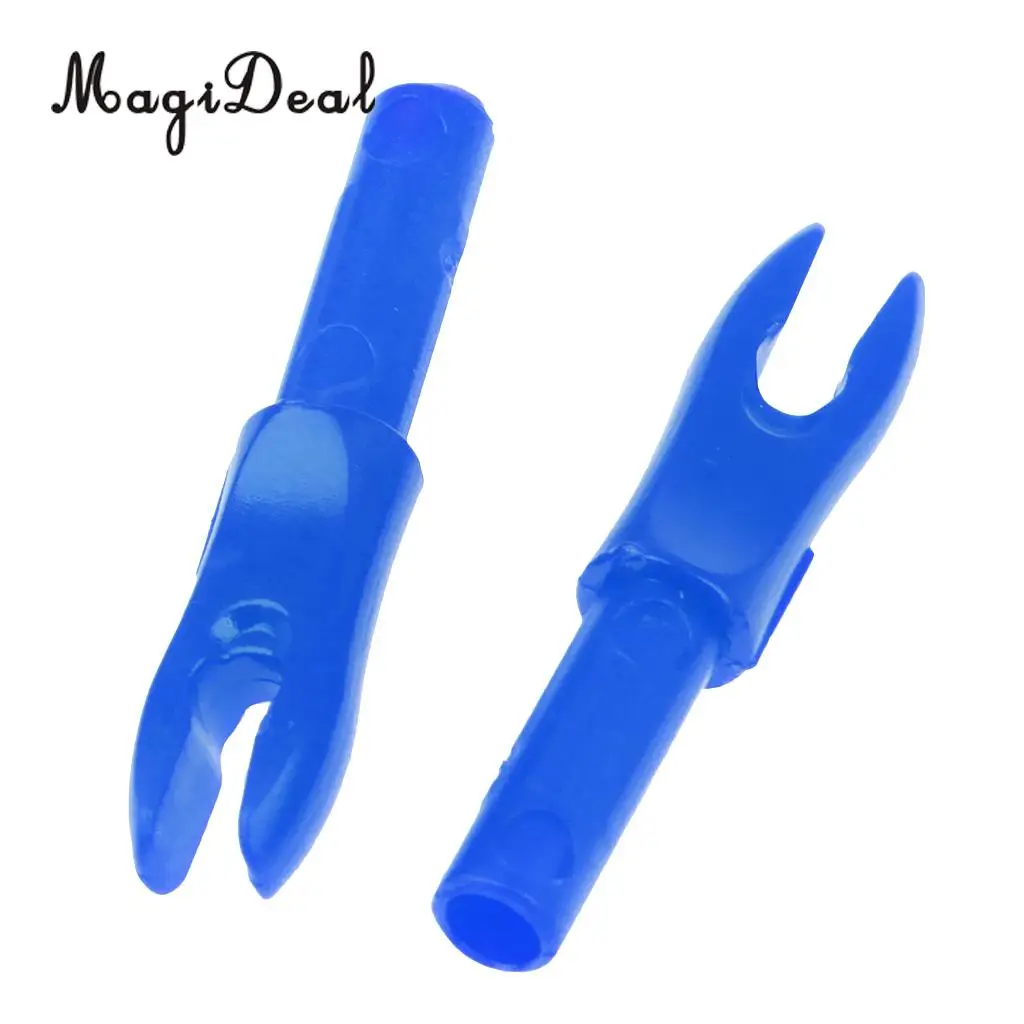 MagiDeal 12pcs Smooth Release Pin Nocks Plastic Nocks Tails for Inner Diameter 4.2mm Arrow Shaft Archery