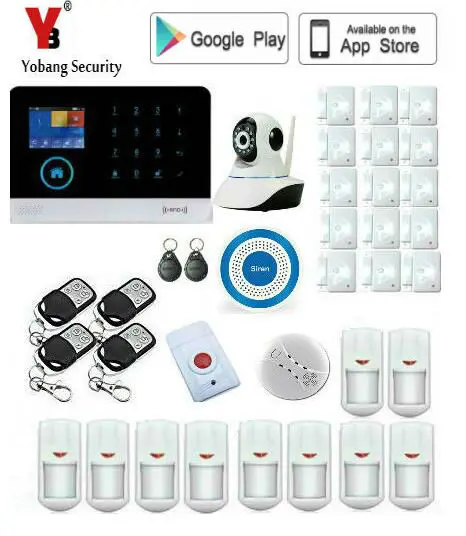  Yobang Security WIFI Home Security Alarm System DIY KIT IOS/Android Smartphone App with Door/Wirele